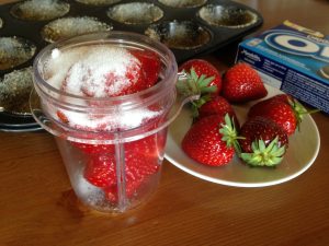 Oreo-Erdbeer-Cheesecake Muffins 3