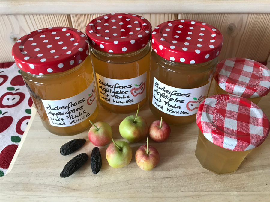 Zuckerfreies Apfelgelee mit Tonka und Vanille – bee in flipflops