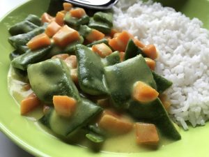 Glutenfrei und lecker - Gemüse in Currysoße mit Basmatireis