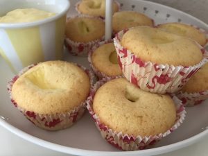 Muffins mit Vanillepudding glutenfrei