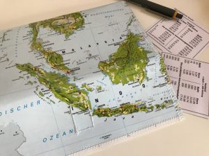 Landkartenetui für Reisedokumente selber machen