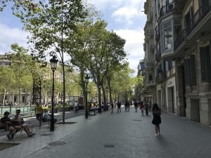 Prachtboulevard Passeig de Gracia Barcelona
