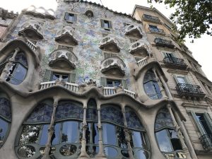 Fassade Casa Batllo von Gaudi Barcelona