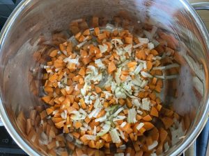 Zubereitung Bohnen Gemüse Eintopf