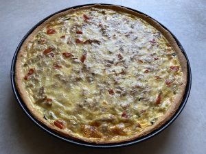 Thunfisch Tomaten Quiche mit Quarkteig